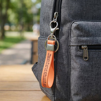 silicone wrist keychain