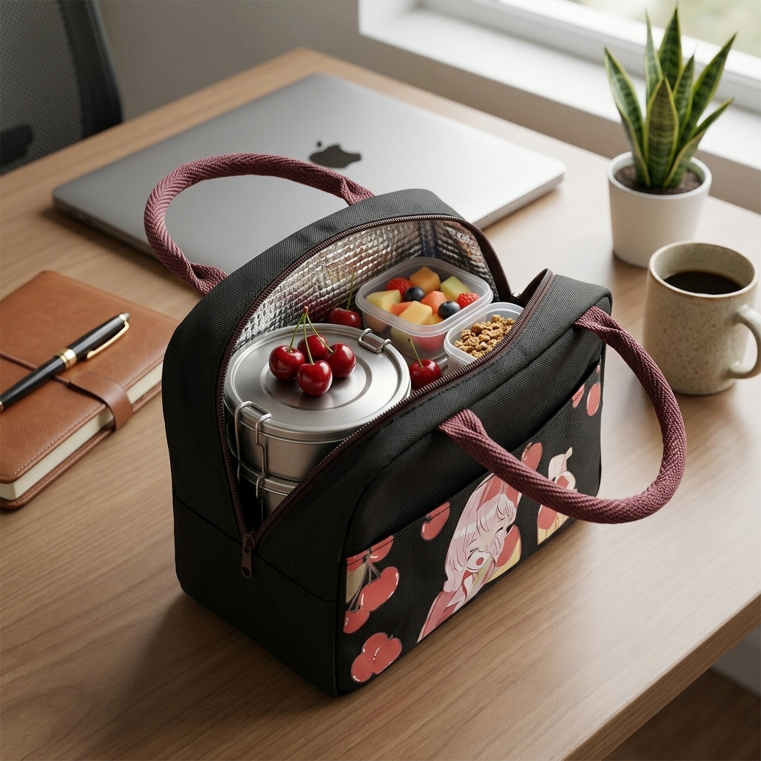 portable school lunch tote