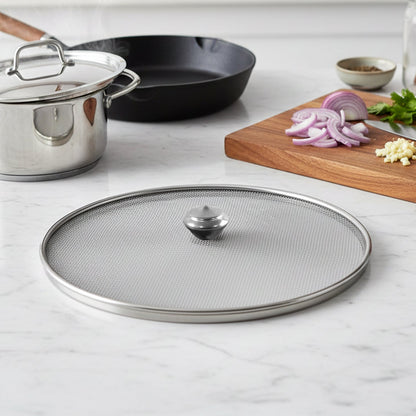 Kitchen stainless steel lid for fruits and snacks