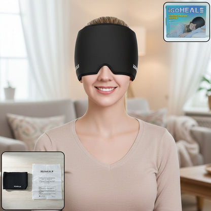 Hot cold therapy headache relief cap