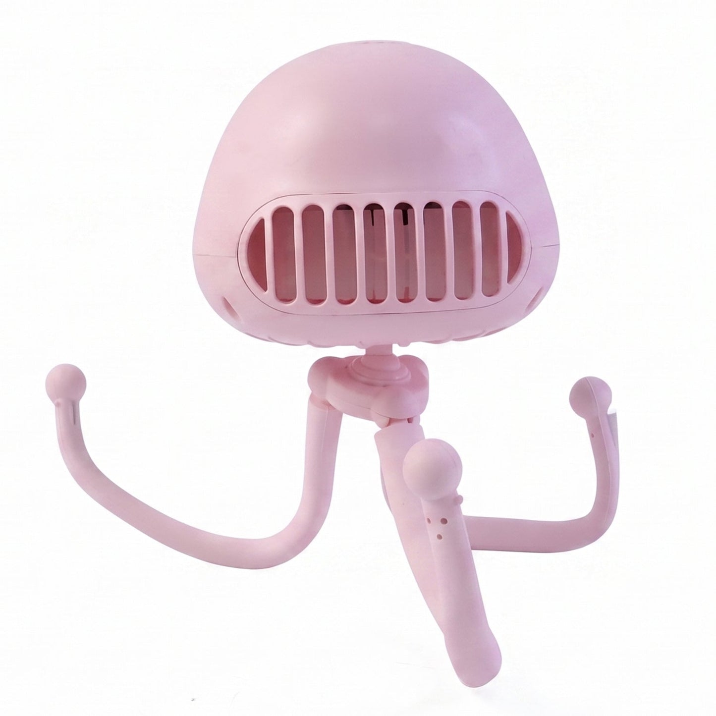 Handheld Mini Fan with LED Star Projector Flexible Tripod Stand (1 Pc)
