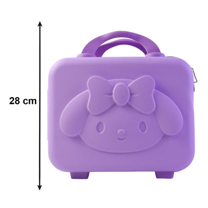 Kids Bear-Shaped Hard Shell Storage Carry Case with Handle (Mix Design)