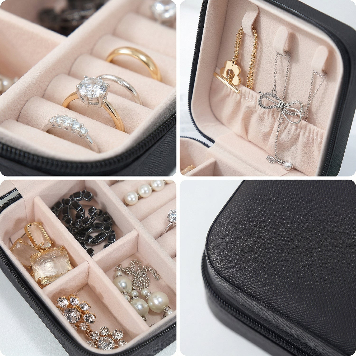 Mini jewellery organizer box back view India