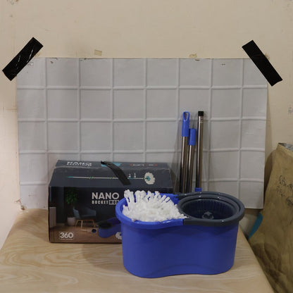 360 Rotating Turbo Spin Mop with Bucket And PLastic jali Set (1 Set)