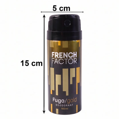 French Factor Fugo Gold Deodorant Body Spray (1 Pc, 150 ML)