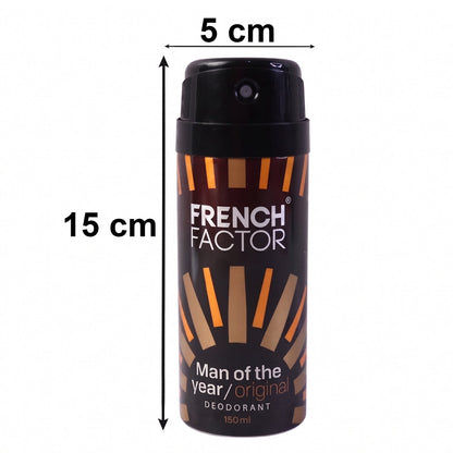 French Factor Man Of The Year Original Body Spray (1 Pc, 150 ML)