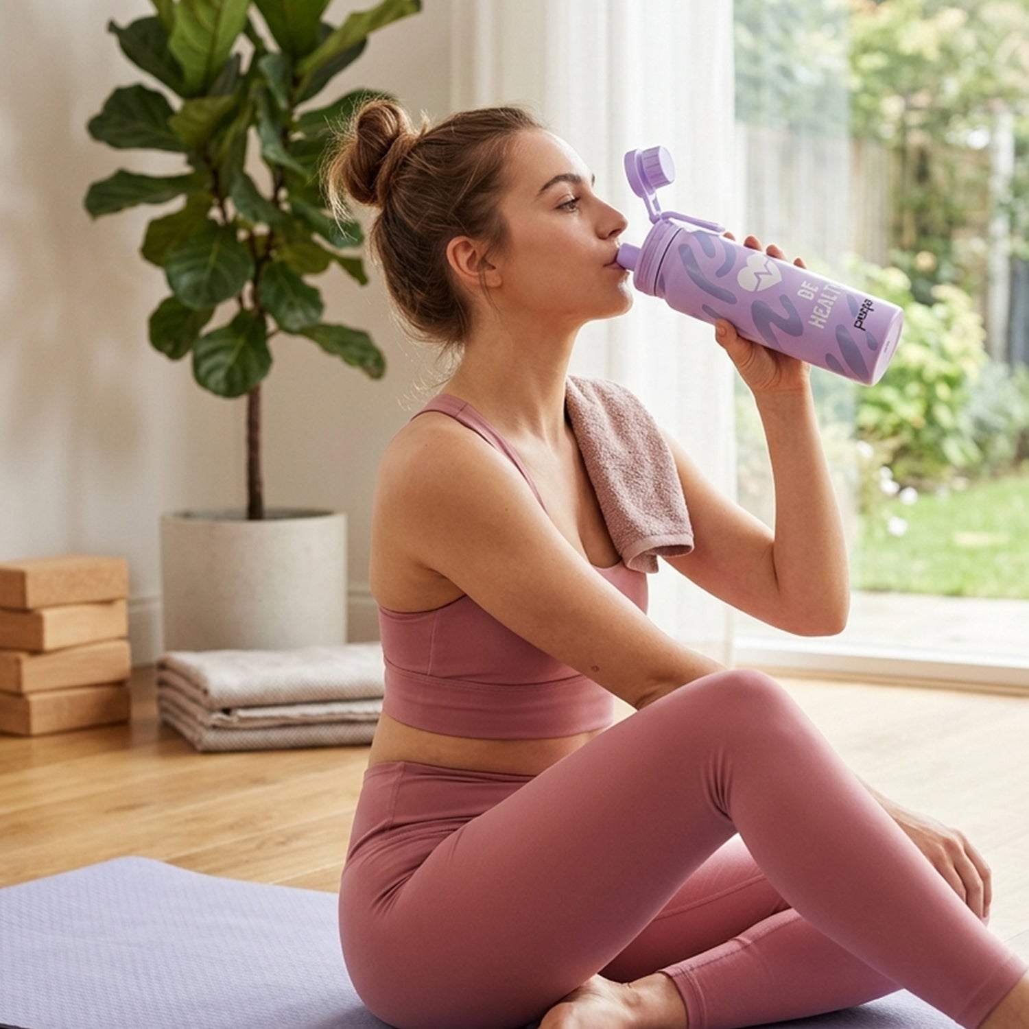 compact steel water bottle