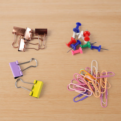 Office Stationery Clips and Pins Combo, 1 Set