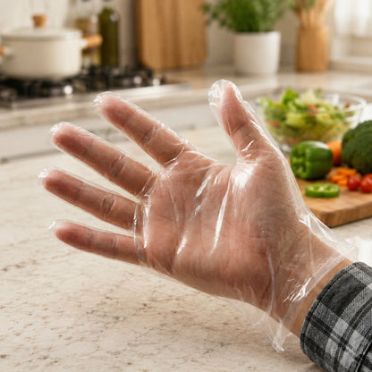 Disposable Small Plastic Gloves (100 Pc)