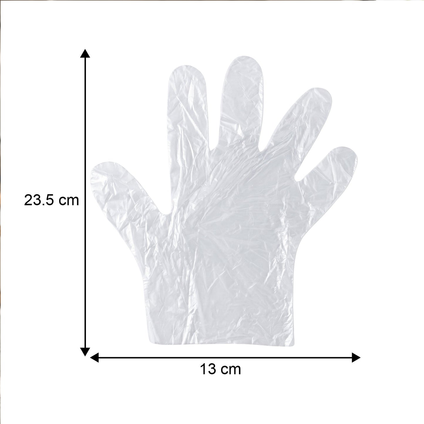 Disposable Medium Plastic Gloves (100 Pc)