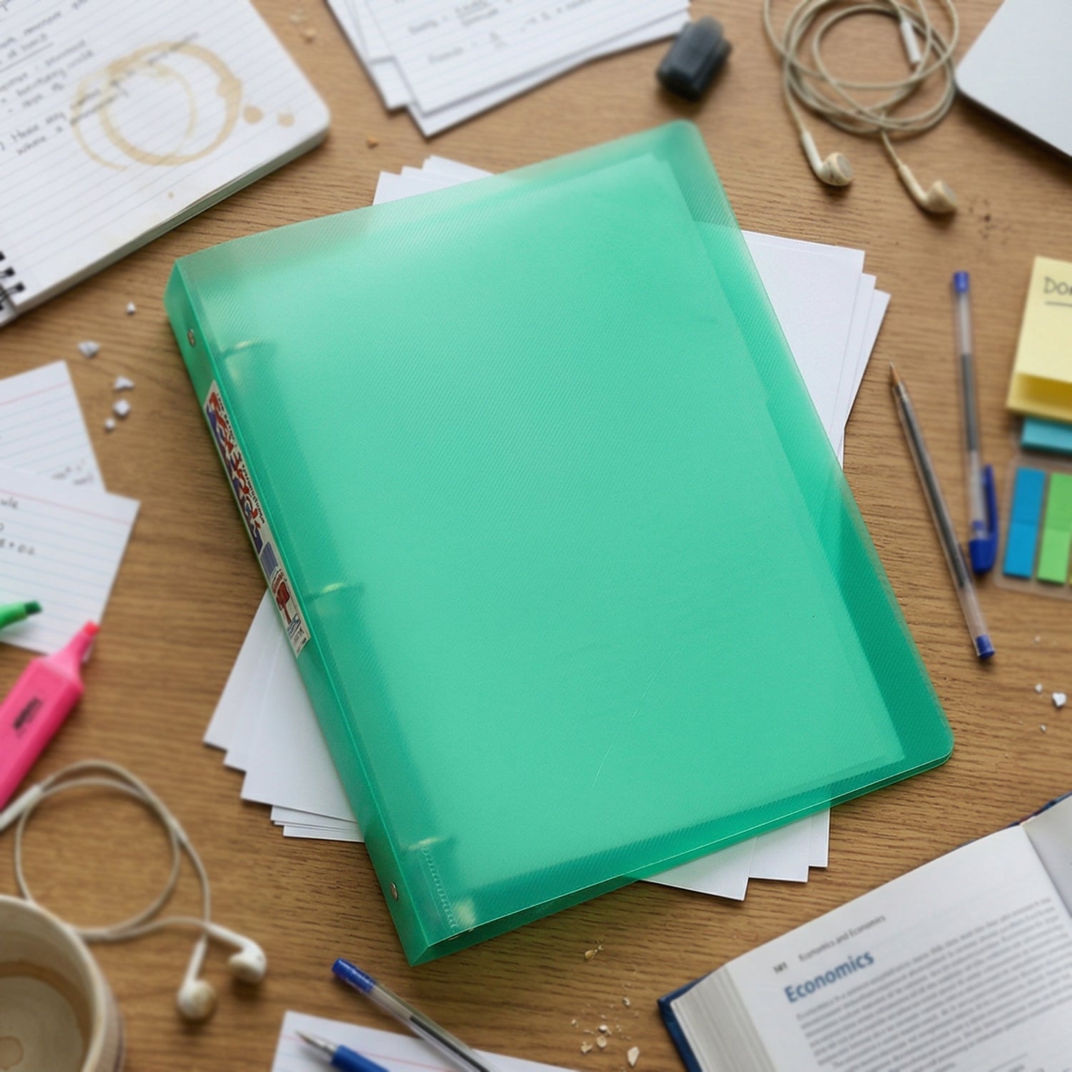 plastic ring binder folder
