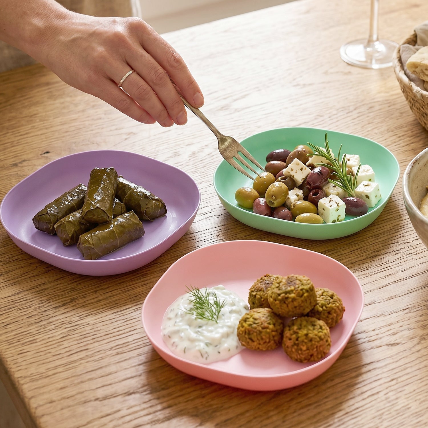 compartment snack serving tray