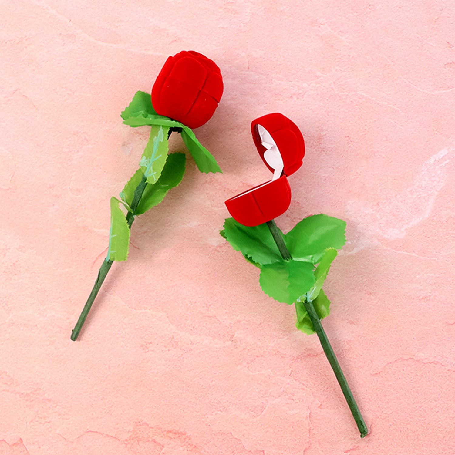 Rose ring box 2-piece stick side view India