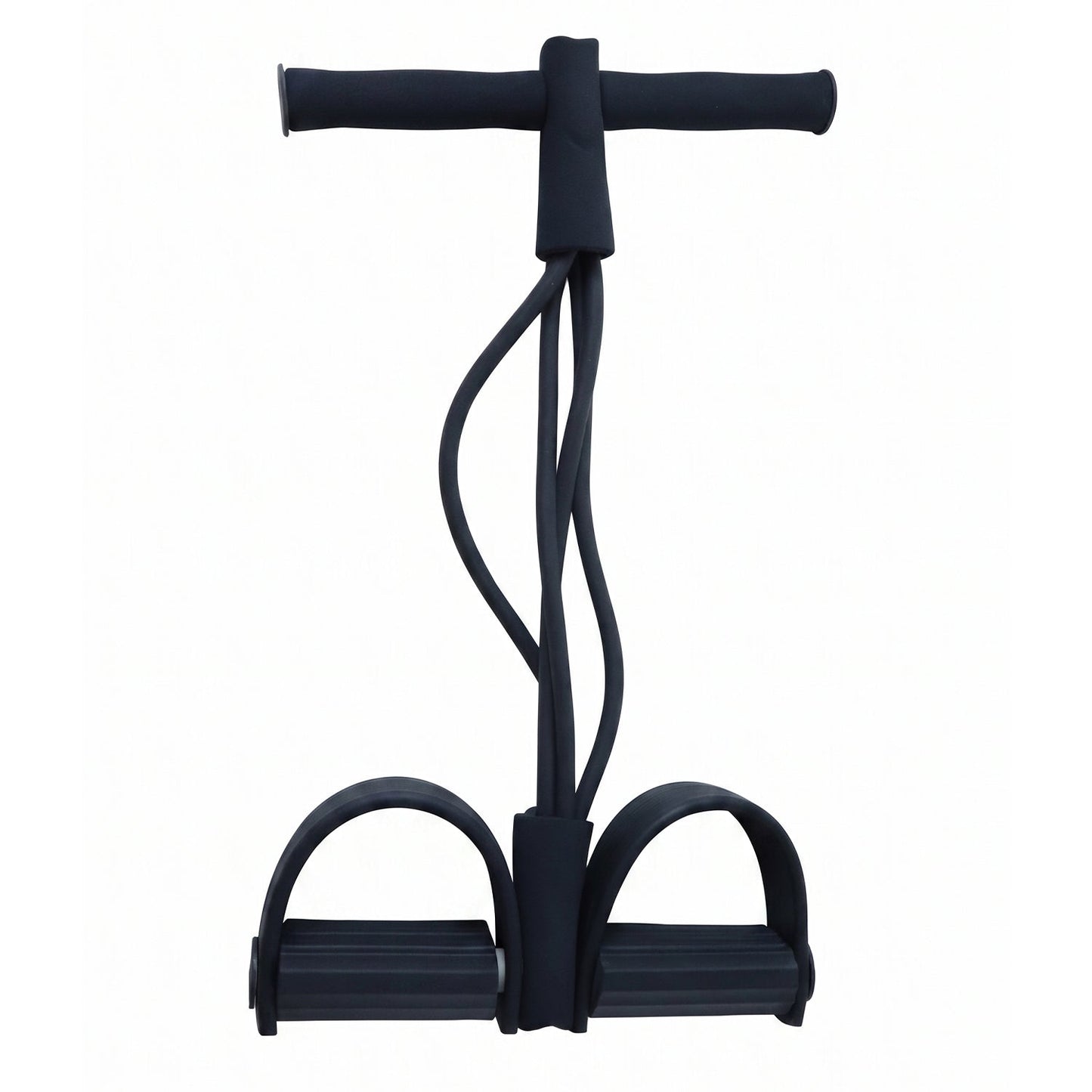 Portable Pull Rope Resistance Exerciser with Foot Pedal Support (1 Pc)