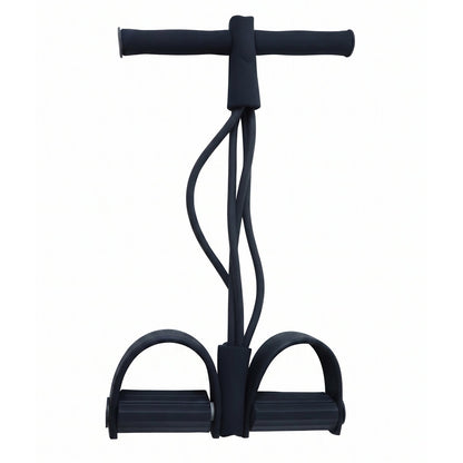 Portable Pull Rope Resistance Exerciser with Foot Pedal Support (1 Pc)