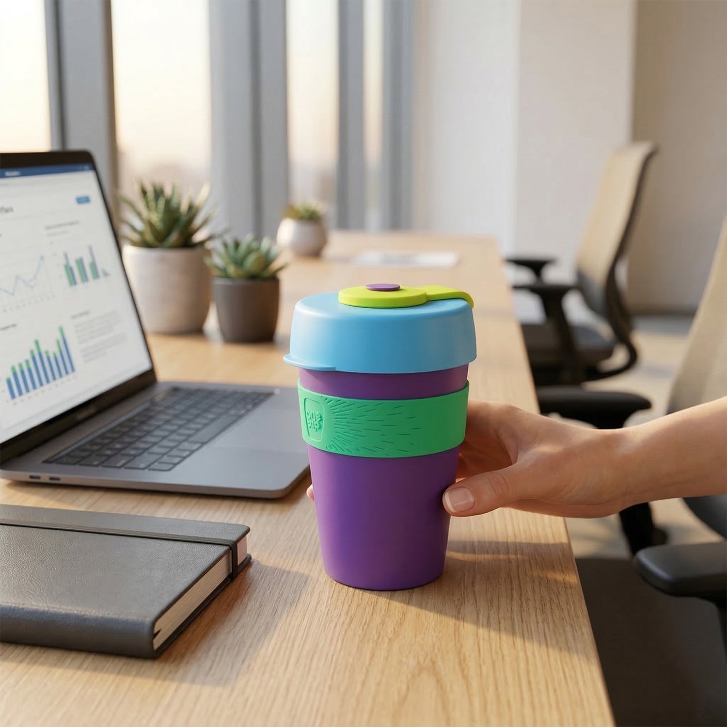 reusable drinking travel mug