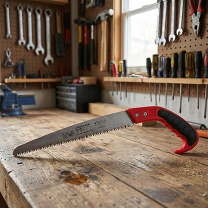 Handheld serrated saw for heavy-duty cutting
