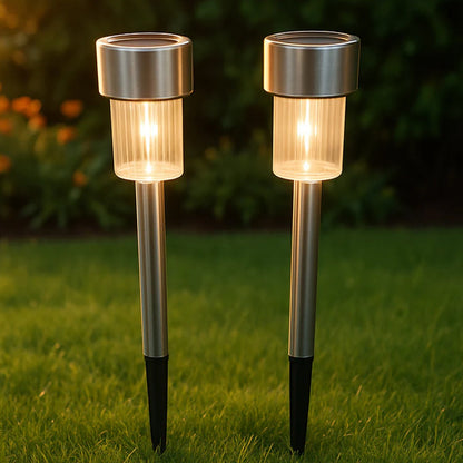  Solar Lawn Lamp Set of 12 - lifestyle