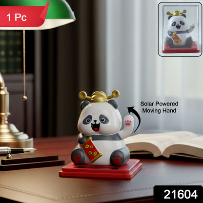 Cute waving panda solar toy