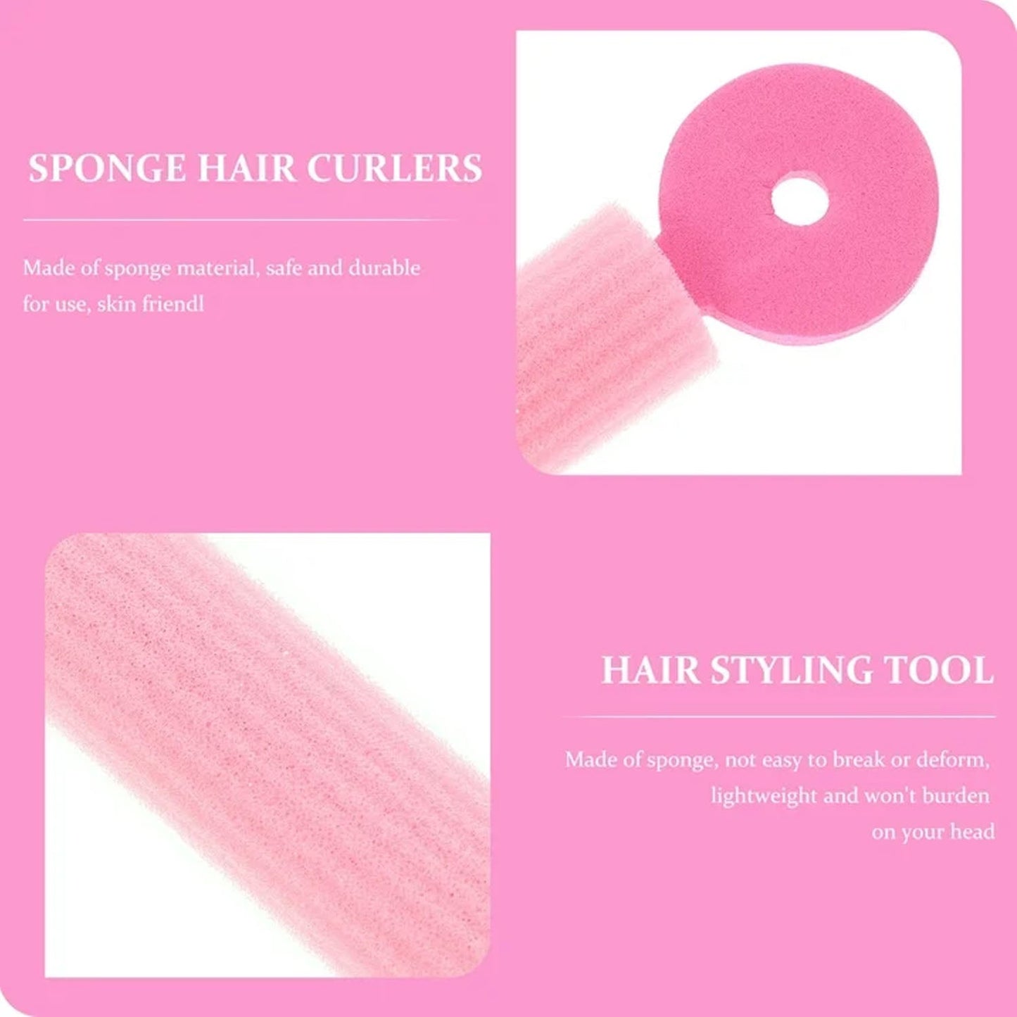 DIY hair styling foam rollers