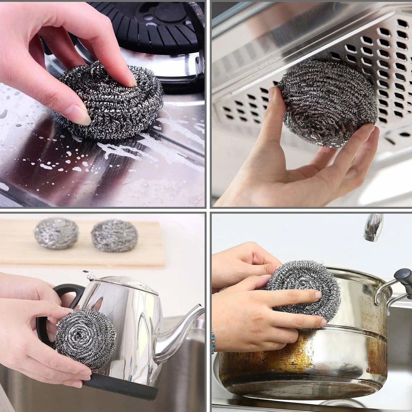 Dish Cleaning Steel Scrubber