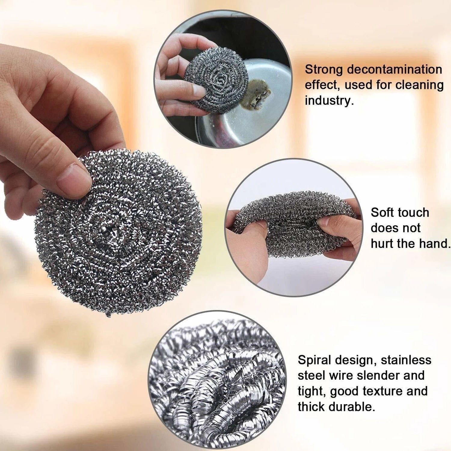 stainless steel scouring pad
