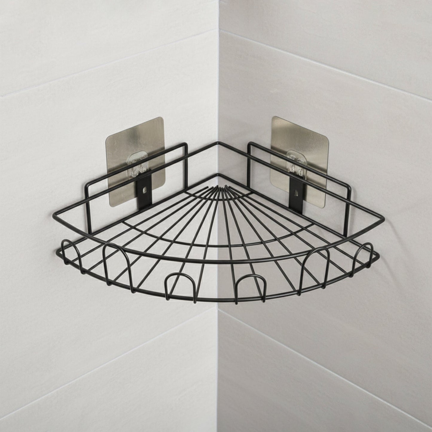 Easy-mount bathroom rack 
