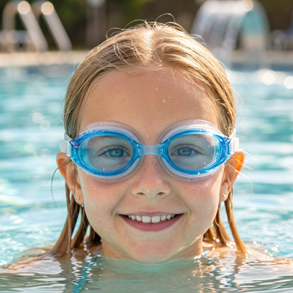  anti fog swimming goggles kids adjustable strap