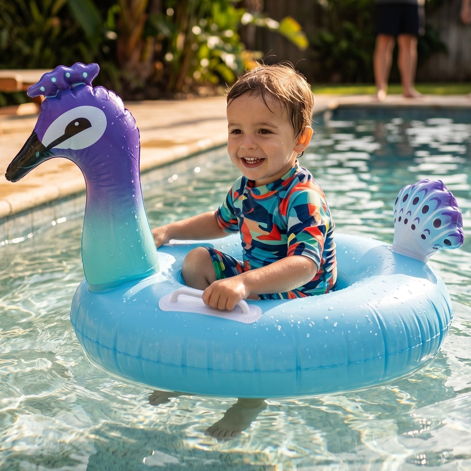 safe floating ring for kids swimming practice