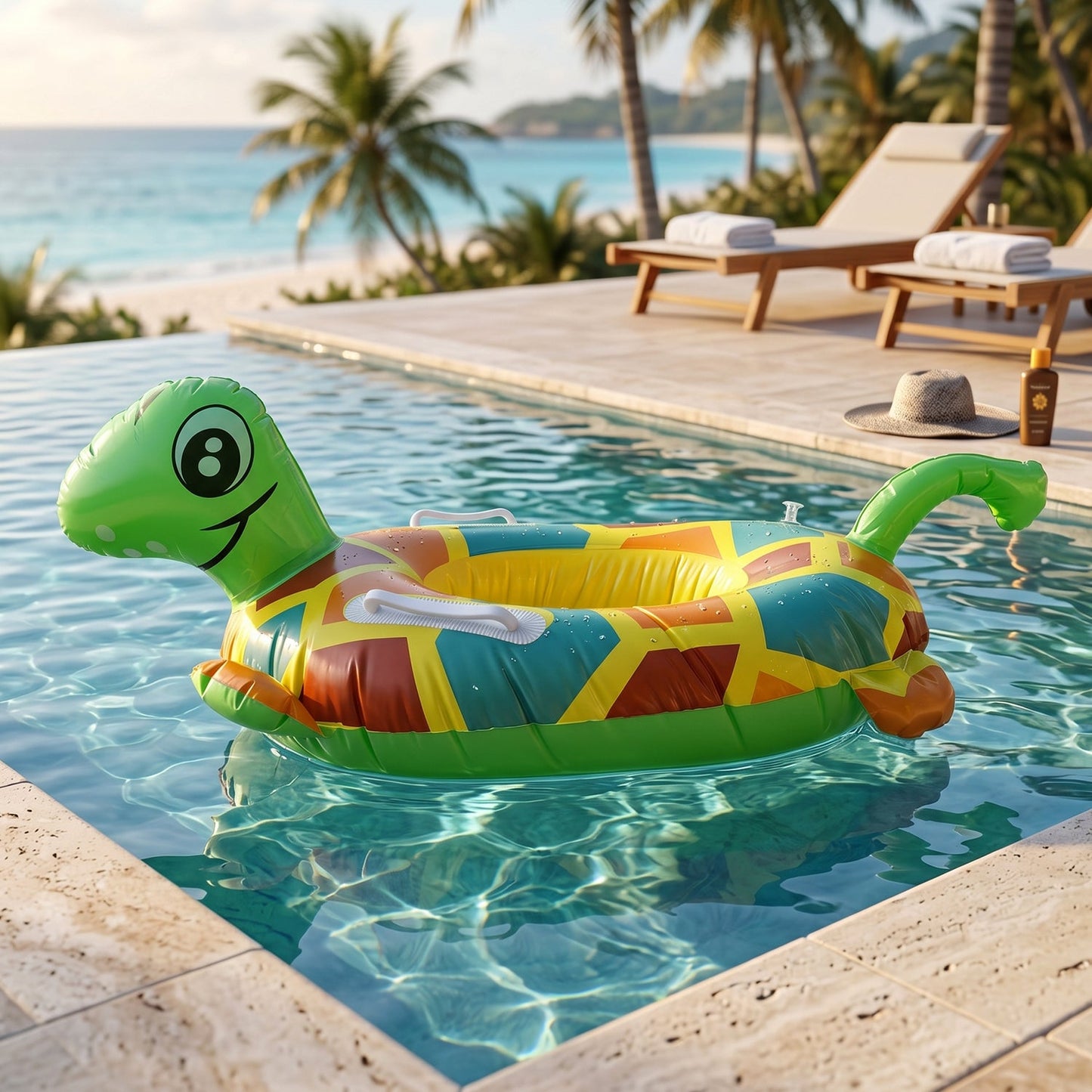 durable PVC inflatable swim tube kids use