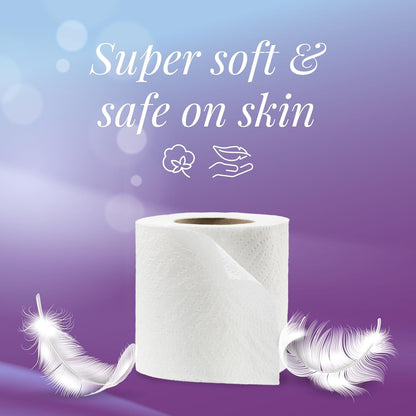 Toilet Tissue Rolls – Soft Embossed Bathroom Tissue, 220 Sheets × 10 Rolls