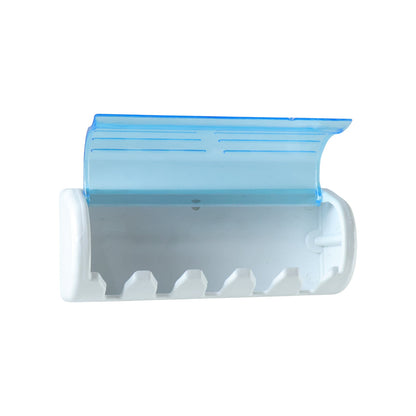 Wall Mounted Toothbrush Holder with Protective Cover (1 Pc)