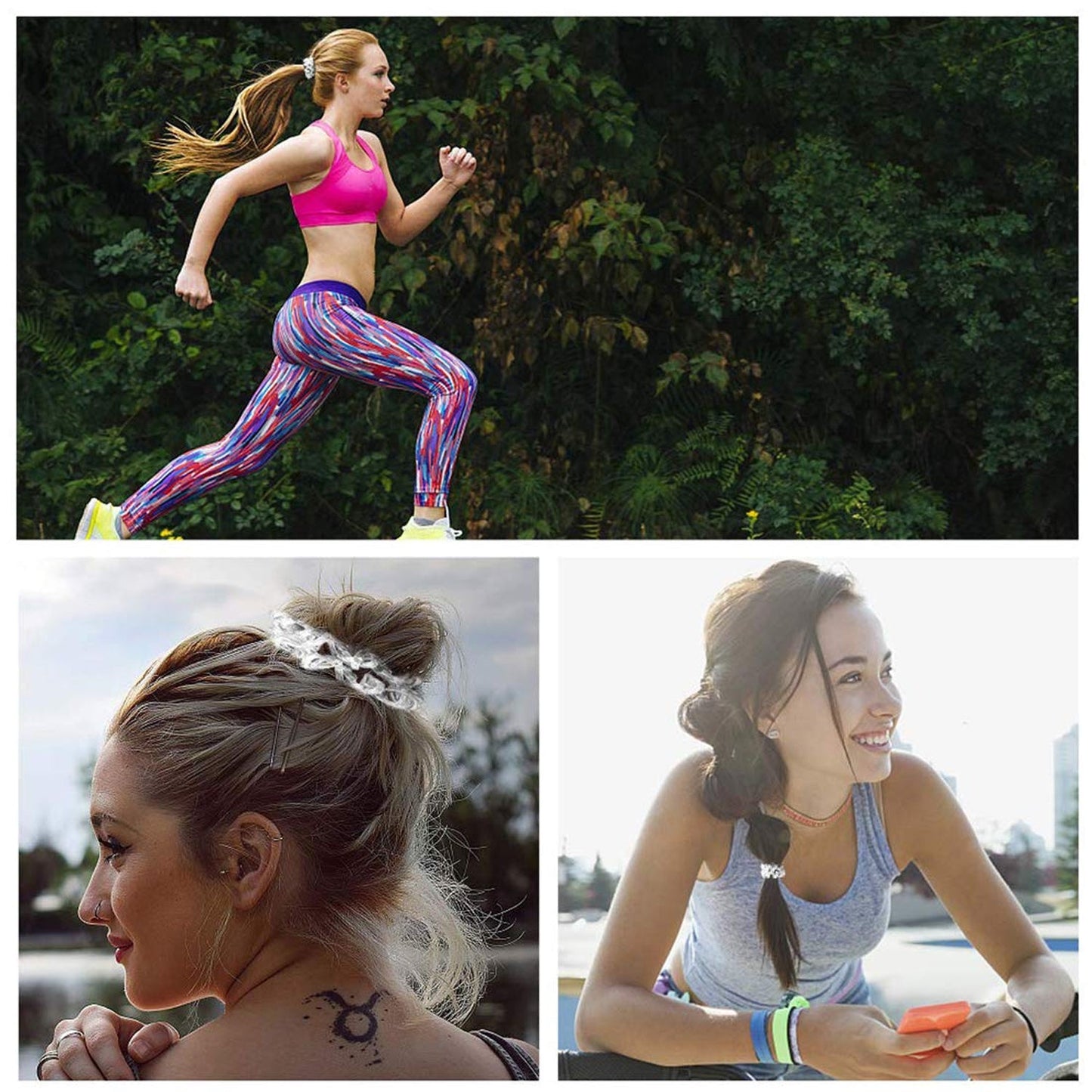 stretchable spiral hair bands