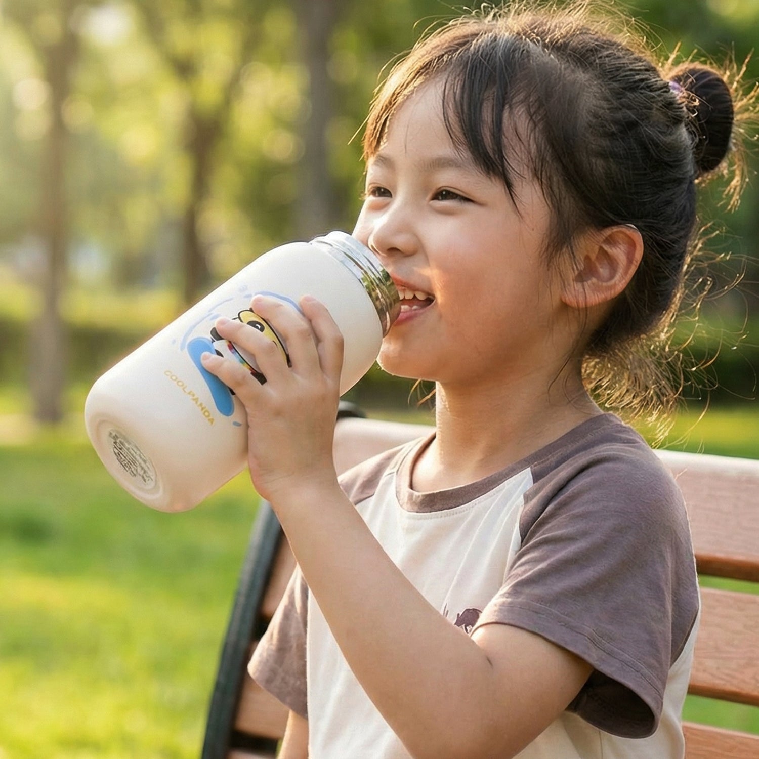 kids school water bottle steel