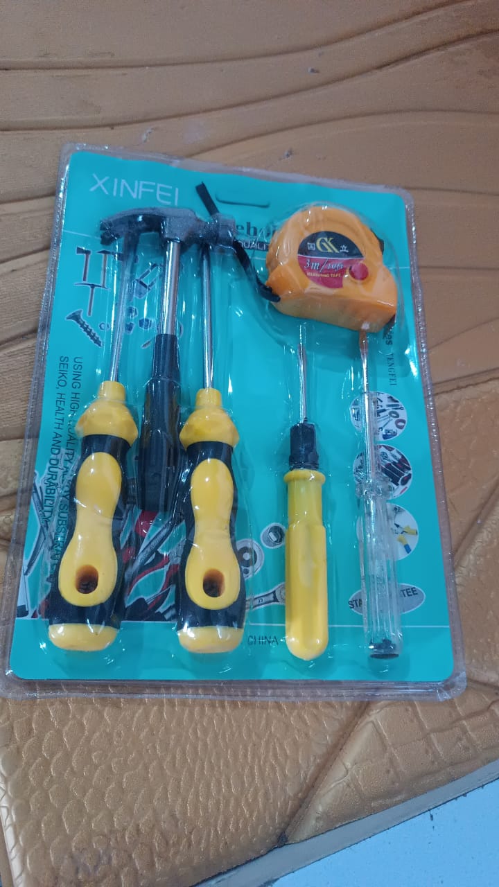 6 in 1 Hand Tool Kit Repair Home Screwdrivers Tool Kit with Tools Including Daily