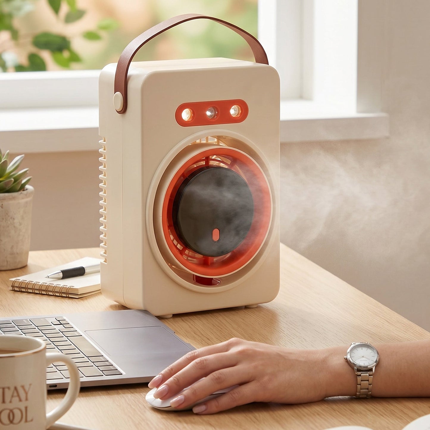 desk air cooler with digital display screen