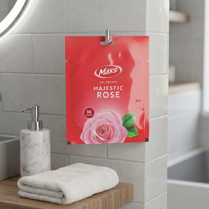 Maxs Majestic Rose Gel Air Freshener Pocket Long Lasting 10 Gm