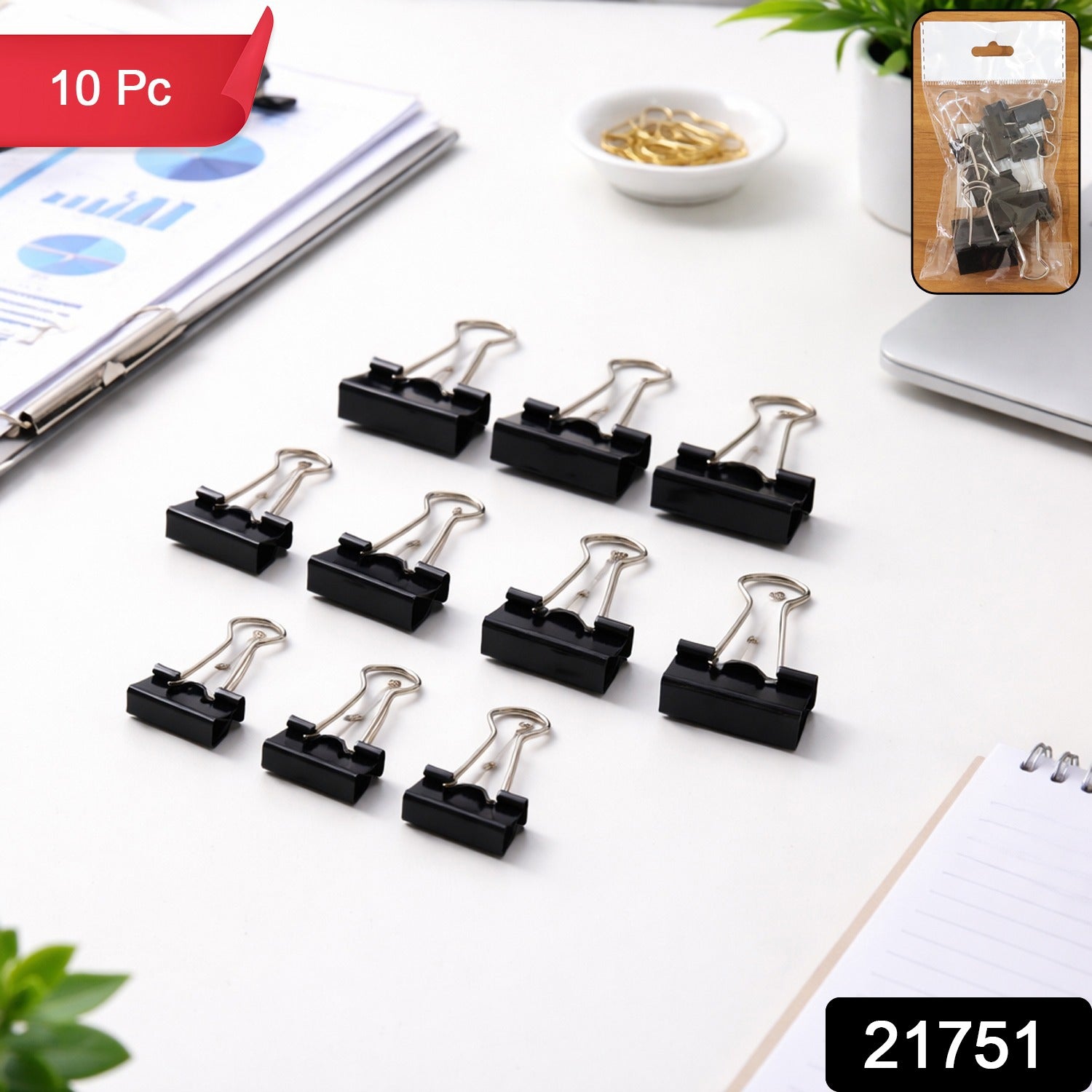 metal binder clips for paper organization