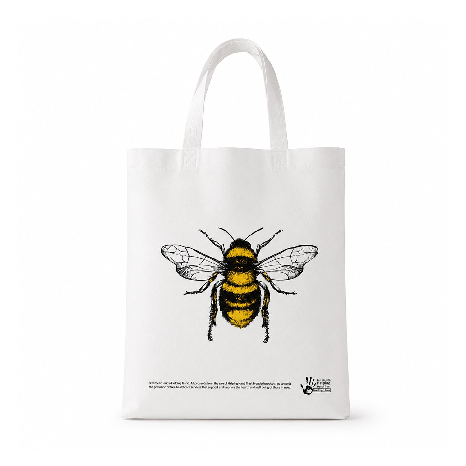 Bee Tote Bag White Background