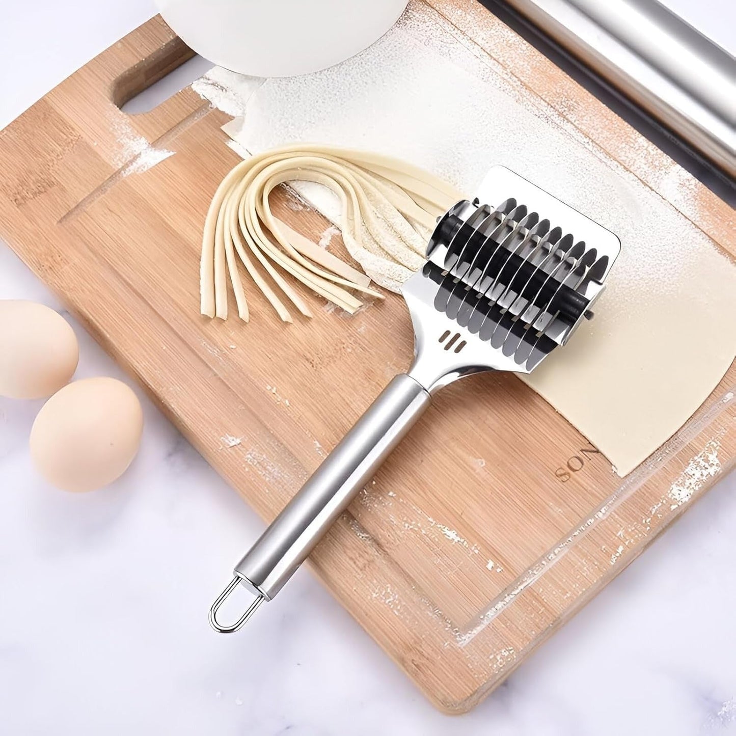 Manual Multi-Blade Dough Cutter Roller (1 Pc)