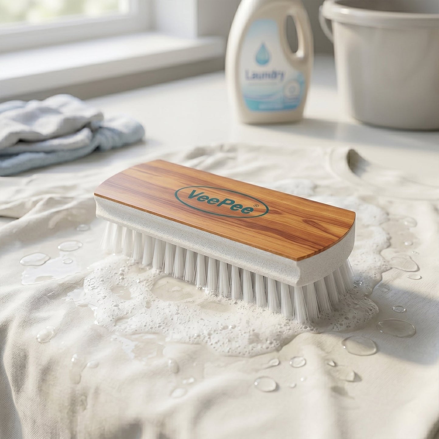 VeePee Heavy-Duty Cloth Washing Brush (1 Pc)