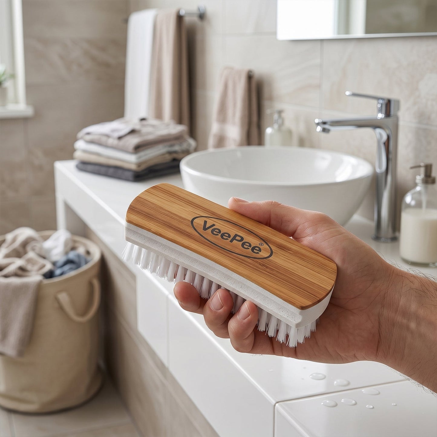 VeePee Heavy-Duty Cloth Washing Brush (1 Pc)