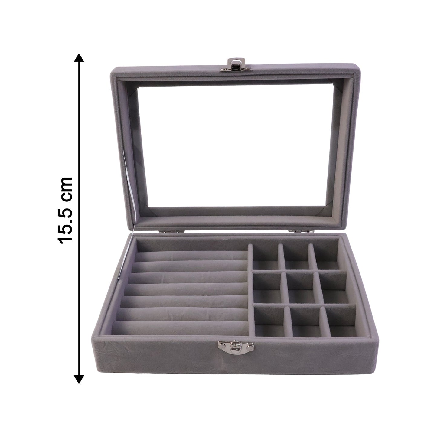 Velvet jewellery organizer full view India