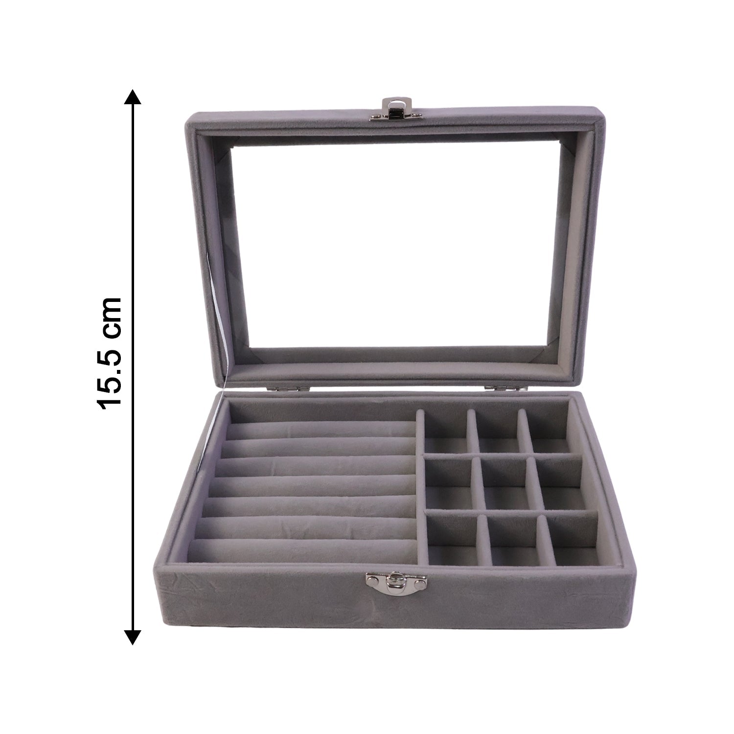 Velvet jewellery organizer full view India