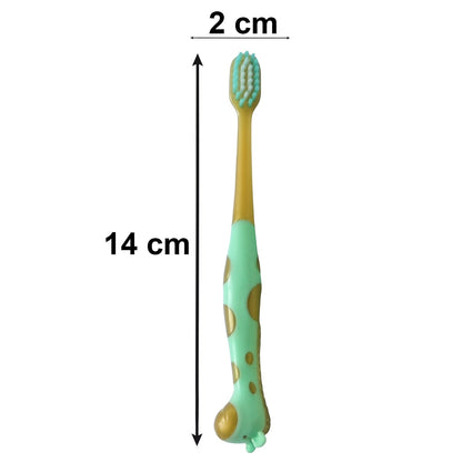 Kids Toothbrush with Cute Animal Whistle Toy Set