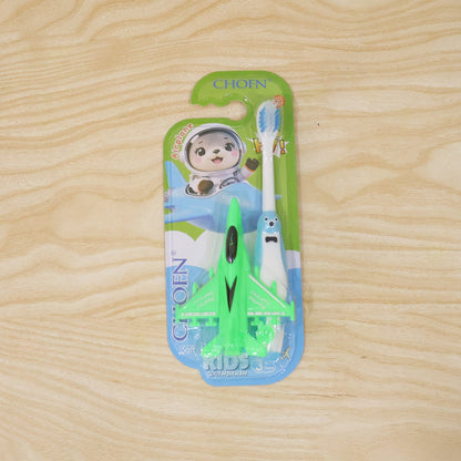 Kids Toothbrush and  Airplane Keychain Toy Set
