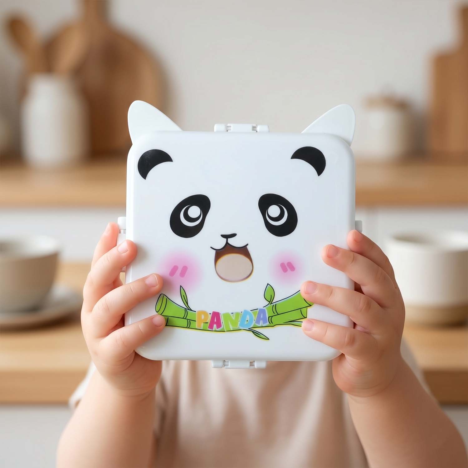 cartoon panda kids tiffin box