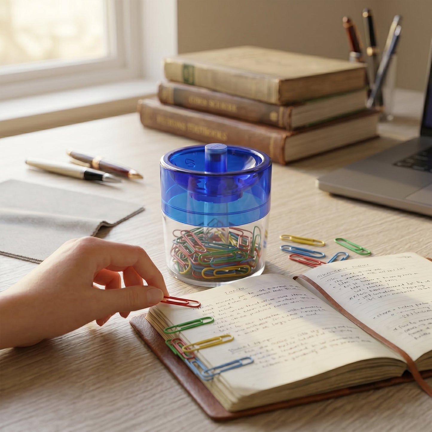 transparent clip holder magnetic dispenser