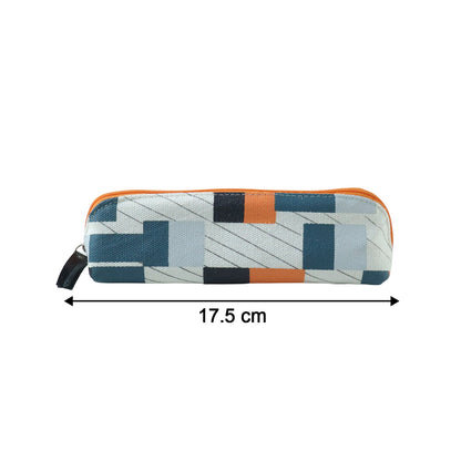 Designer Fabric Zipper Pencil Pouch (1 Pc)
