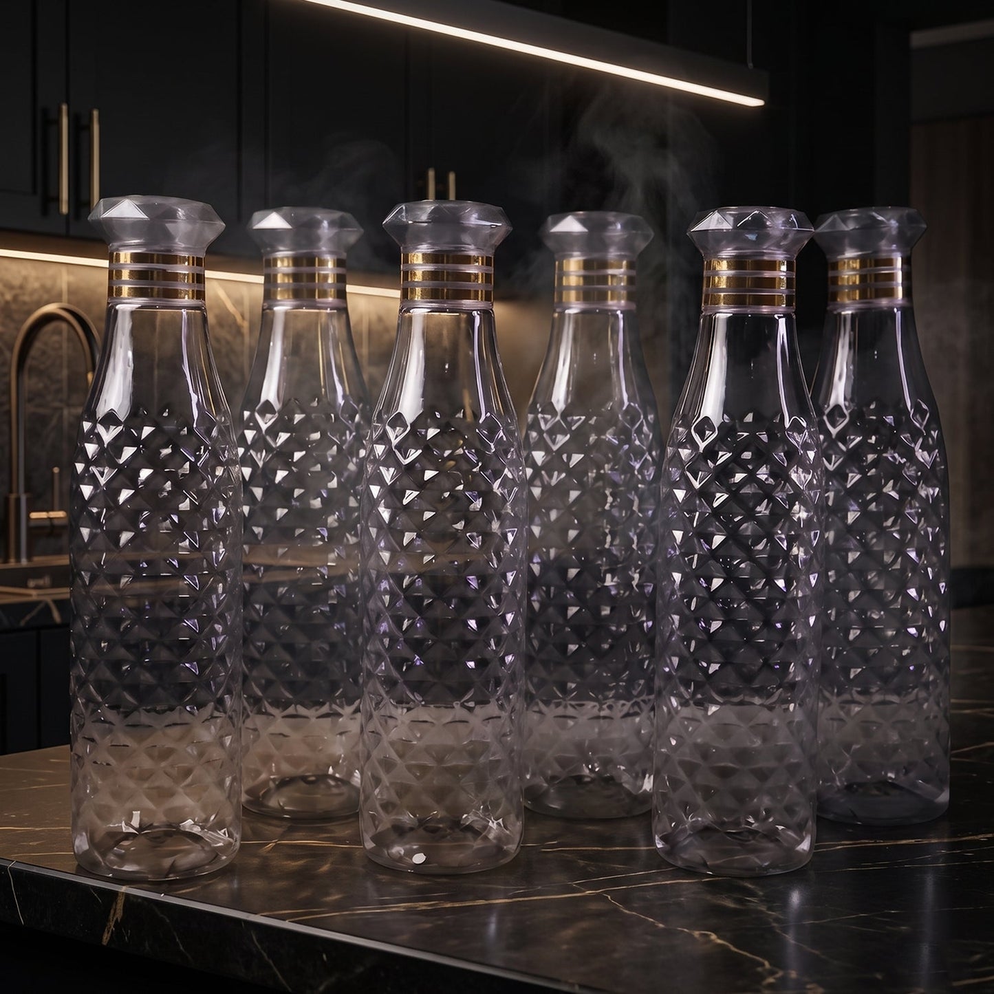 transparent bottle set for kitchen